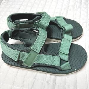 Cat & Jack Girls Sandals Sz 3 Emery Open Toe Green
